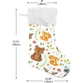 thumbnail image 2 of Coolnut 1 Pack Christmas Stockings 17.7 Inches Forest Animals and Summer Plants Large Size Xmas Cable Stocking Gifts & Decorations for Family Holiday Xmas Party, 2 of 6