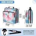 thumbnail image 3 of Pink-ballet Class Printed Zipper Binder with Handle&Shoulder Strap 2 inch 3 Ring 500+300 Sheet Capacity File Folder Organizer, 3 of 8