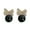 Black, variant on Mightlink 1 Pair Bowknot Round Bead Pendant Stud Earrings Women Elegant Inlaid Drop Earrings Jewelry Gift