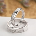 thumbnail image 3 of 2PCS Couple Ring Set Fashion Love Matching Ring Promise Ring for Valentine's Day, 3 of 10