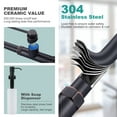 thumbnail image 4 of Single-Handle Pull Down Sprayer Kitchen Faucet with Pull Out Spray Wand and Soap Dispenser in Oil Rubbed Bronze, 4 of 7
