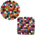 thumbnail image 1 of 2 posavasos redondos coloridos de 10 cm + cuadrados coloridos de 10 cm Ormromra MZQ-0176, 1 of 8