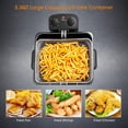 thumbnail image 6 of JIANYI 1700W Electric Deep Fryer with 3 Baskets, 5.3QT/21-Cup Frier Cookers Home Fryer, Large Oil Container, Lid with View Window, Adjustable Temperature and Timer, Family Kitchen Restaurant Use, 6 of 8