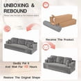thumbnail image 3 of Homall Cloud Boneless Modern Couch Fluffy Group Sofas & Couches With two Cup Holder for Family,Gray, 3 of 7