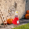 thumbnail image 5 of 23 Inch Christmas Colored PomPom Skirt Porch Goose Decoration, Cute Holiday Lawn Goose Outfit Clothes, Perfect Doorway Goose Statue Dress Up for Garden Patio Yard Winter Christmas Party Home, HAODEJW, 5 of 7