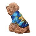 thumbnail image 5 of Honeii vintage Starry Sunflower Print Small Dog Hoodies Pet Hooded Sweatshirts Fall Winter Puppy Cat Sweaters Warm Clothes for Small Dogs Outfits Costume-Medium, 5 of 7