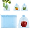thumbnail image 1 of Bolsas de Protección de Frutas Uxcell 200 Pack - Bolsas de Malla para Frutas de 6x8 Pulgadas con Cierre de Cordón Aplicables a Plantas (Azul Claro), 1 of 7