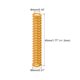 thumbnail image 2 of Troquel Resorte, 8mm OD 45mm Largo Espiral Estampado Ligera Carga Compresión Troquel Resortes para Impresora 3D Eléctrica Pieza, Amarillo Unique Bargains Muelle de matriz de compresión, 2 of 5