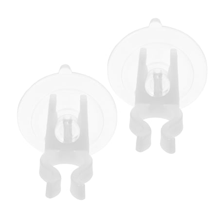OUNONA 2pcs Holiday Suction Cup Candle Holders for for New Year and Christmas Celebrations Suction Clamps for Mini LED Candles