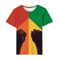 thumbnail image 5 of Women's Casual Loose T Shirt Graphics T-Shirt Round Neck Short Sleeve T Shirts, 5 of 5