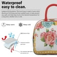 thumbnail image 3 of Lunch Bag Lunch Box for Women Reusable Insulated Lunch Cooler Bags,Large Capacity for Work Travel Picnic,Water-Resistant Pioneer Colorful Floral Lunch Tote Bag Gifts for Woman Mom Red, 3 of 6