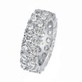 thumbnail image 1 of Anillo Doble Diez Rhinestone Hiphop Oxid Oro Óxido 18k (plata 7) Blanco, 1 of 8