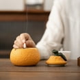 thumbnail image 4 of Ceniceros de cerámica con tapa, ceniceros con forma for fumadores de cigarros, decoración estética creativa de frutas, 4 of 7