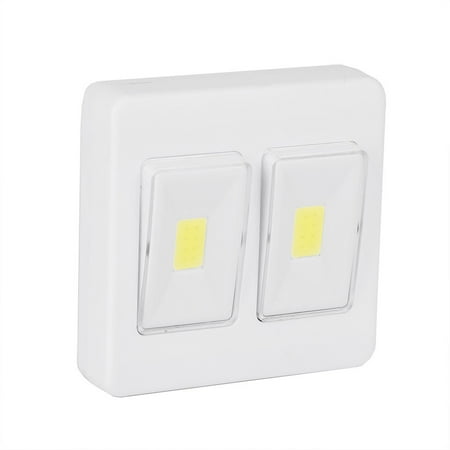 

Miarhb LED Lights 3W COB LED Wall Switch Wireless Closet Cordless Night Light Battery Operated White