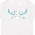 thumbnail image 4 of Inktastic Big Brother, Deer Antlers, Arrow - Blue Gray Boys Long Sleeve Toddler T-Shirt, 4 of 5