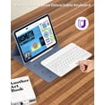thumbnail image 6 of DWPSG Keyboard Case for iPad (A16) 11th Generation 11 inch 2025, Stand Folio Detachable Wireless Bluetooth Rechargeable Keyboard, for iPad 10th Generation 10.9 inch 2022 with Pencil Holder, Purple, 6 of 9
