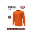 thumbnail image 2 of WRANGLER Long Sleeve Shirt Moisture Wicking Crew Neck Sweatshirt, Large, Orange, 2 of 2
