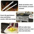 thumbnail image 3 of Yabuy 2 Pack 20.27Inch Stainless Steel Stove Gap Cover , Stove Filler Between Countertop And Stove , Effectively Seal Gap Between Cabinet And Stove To Oil Spills On Countertop, 3 of 7