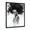 thumbnail image 2 of Designart 'Black and White Portrait of African American Woman III' Modern Framed Art Print, 2 of 4