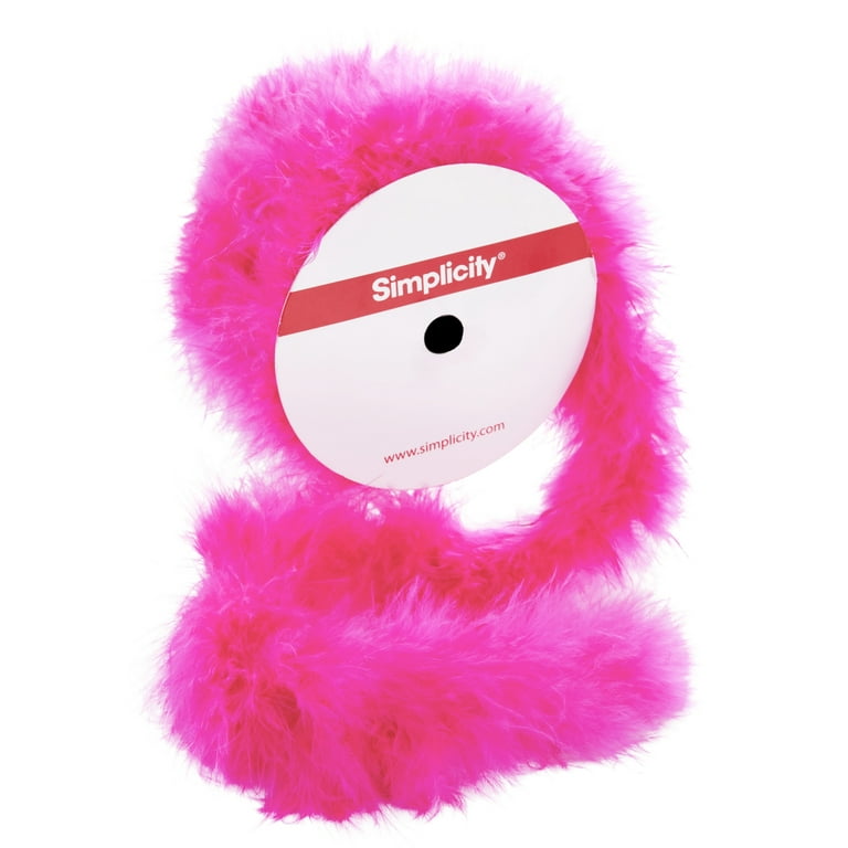  Larryhot Hot Pink Boa Feathers - 45g 2 Yards Boas for