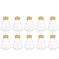 thumbnail image 1 of ColoMX 10 Uds. Envases de jugo de Navidad, botellas de bebidas, botellas de dulces con forma de árbol de Navidad con tapas, 1 of 8