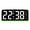 Black casing + green light, variant on Digital LED Alarm Clock Desktop Table Clock Digital Clocks for Bedrooms Night Light with Time Temperature Display Backlight Snooze Clock Modern Decor