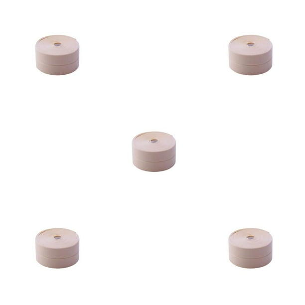 Bewildely Cinta adhesiva de sellado de polvo PVC a prueba de aceite, cintas para borde de fregadero, puerta, suelo, espacio, pegatina de pared, Type2 NO2