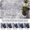 thumbnail image 2 of Area Rug Washable, Modern Abstract Living Room Rug – Foldable Non-Slip Low Pile Carpet, Stain Resistant Ultra Soft Accent Rug for Home, Nursery & Office, 2 of 8