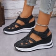 thumbnail image 3 of Loafers for Women Memory Foam Slip On Sneakers Comfort Fall Walking Shoes Casual Canvas Flat Shoes Clearance Sale, 3 of 6