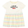 thumbnail image 3 of Inktastic I Love My Babysitter Girls Baby Dress, 3 of 5