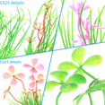 thumbnail image 3 of Decoración de mesa de arena para pecera, simulación de plástico, plantas acuáticas, flores artificiales, paisajismo para acuario, serie CS, 3 of 5