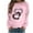 Pink, variant on gakvbuo Valentines Day Sweatshirt For Womens Tops Cute Love Heart Graphic Tees Raglan Long Sleeve Round Neck Casual Tunic Tops Loose Fit Blouse Pullover Tops For Girlfriend