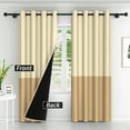 thumbnail image 2 of Lfeey Yellow Blackout Curtains for Bedrooms, 42x63 inch, 2 Pieces, 2 of 6