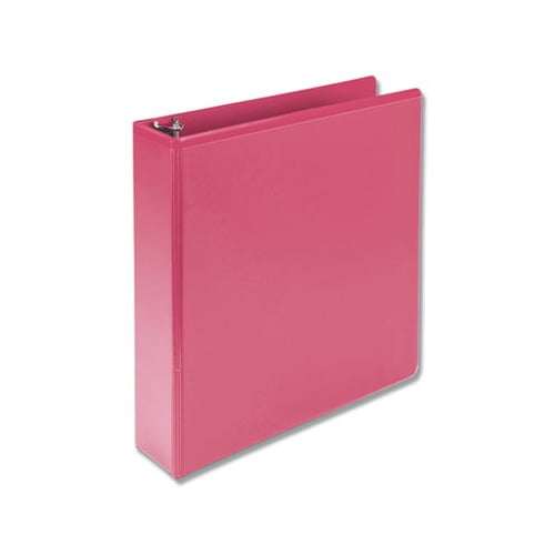 Earths Choice Biobased Durable Fashion View Binder 3 Rings, 2" Capacity, 11 x 8.5, Berry, 2/Pack