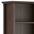 thumbnail image 3 of Simpli Home Amherst 30 inch Wide Solid Wood Transitional 5 Shelf Bookcase in Russet Brown, 3 of 10