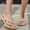 Khaki, variant on Flip Flops for Women, Lightweight Beach Slides Sandals Anti Slip Shower Slippers White 7.5-8.5(40-41)