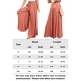 thumbnail image 2 of Falda Pantalones de pierna ancha para mujer Pantalones de cintura elástica de moda Pantalones femeninos simples (naranja XL) Ygjytge Naranja T XL para Mujer, 2 of 5
