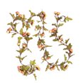 thumbnail image 4 of Guirnalda colgante de vid de flor de rosa de seda artificial Billuyoard 220 cm rojo, 4 of 6