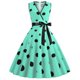 thumbnail image 1 of Vestido Herrnalise con estampado floral de verano para mujer, vestido vintage retro con escote en V, sin mangas, estampado para fiesta de noche, graduación y swing., 1 of 8