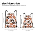 thumbnail image 2 of Xecao Sushi Roll Pattern Sports Drawstring Backpack - String Swim Gym Bag with Wet Proof Pocket for Women&Men-Small, 2 of 6