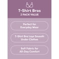 thumbnail image 6 of Fruit of the Loom Women's Cotton T-Shirt Bra, 2-Pack, FT797PK, Sizes 34A-42DD, 6 of 10