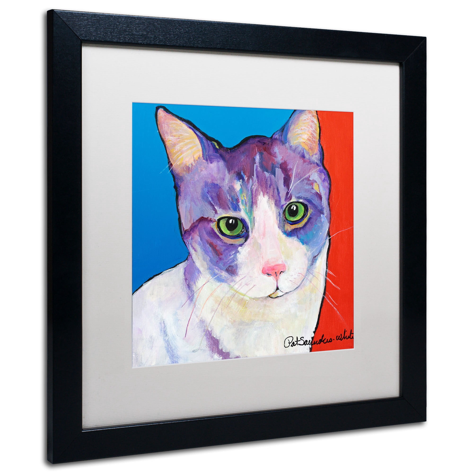 Trademark Fine Art "Nugget" Canvas Art by Pat Saunders-White, White Mat, Wood Frame