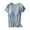 Blue, variant on Pisexur Women's Maternity Nursing Tops Soft Rib Breastfeeding Clothes Round-Neck Solid Color Short Sleeve Maternity Shirts Pregnant Tops T-Shirt