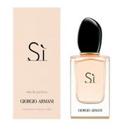 ($126 Value) Giorgio Armani Si Eau De Parfum, Perfume for Women, 3.4 Oz
