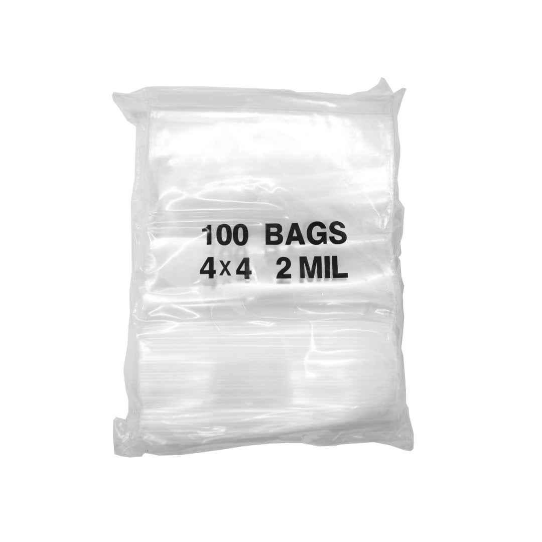 Clear Zip Seal Plastic Bags Jewelry Zipper Top Lock 2ML 100pcs
