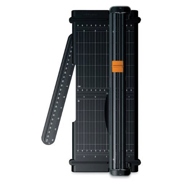Fiskars SureCut Tondeuse Portable avec Coupe Recyclée, Coupe de 12 Pouces, Noir