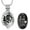 Black, variant on Teardrop Butterfly Urn Necklace for Ashes Hollow Cremation Jewelry Memorial Locket Urn Pendant Necklace Mini Keepsake Urn for Human Pet