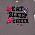thumbnail image 4 of Inktastic Cheerleading Eat Sleep Cheer Girls Toddler T-Shirt, 4 of 5