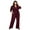Scarlet Abstract, variant on Women's Plus Size Mara Wrap Front Jumpsuit