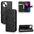 thumbnail image 1 of ELEHOLD Wallet Case foriPhone XR,PU Leather +TPU With Shockproof Kickstand Crad Slot Strap Case for iPhone 13 Mini 5.4 inch,Black, 1 of 7